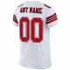 Kid's Custom White Red-Black Mesh Authentic Football Jersey