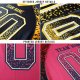 Women's Custom Black Red-Old Gold Mesh Drift Fashion Football Jersey