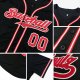 Men's Custom Black Crimson-Khaki Authentic Baseball Jersey