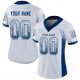 Men's Custom White Royal Mesh Drift Fashion Football Jersey