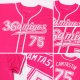 Preschool Custom Pink White Authentic Baseball Jersey