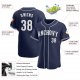 Kid's Custom Navy White Authentic Baseball Jersey