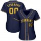 Youth Custom Navy Gold Baseball Jersey