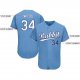 Youth Custom Light Blue White-Royal Baseball Jersey