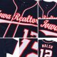 Youth Custom Navy White-Red Baseball Jersey