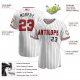 Preschool Custom White Black Pinstripe Red-Black Authentic American Flag Fashion Baseball Jersey