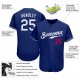 Preschool Custom Royal White-Red Authentic Baseball Jersey