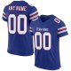 Men's Custom Royal White-Red Mesh Authentic Football Jersey